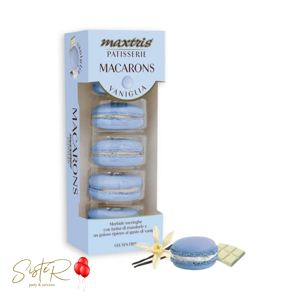 Macarons Maxtris Azzurri gusto Vaniglia