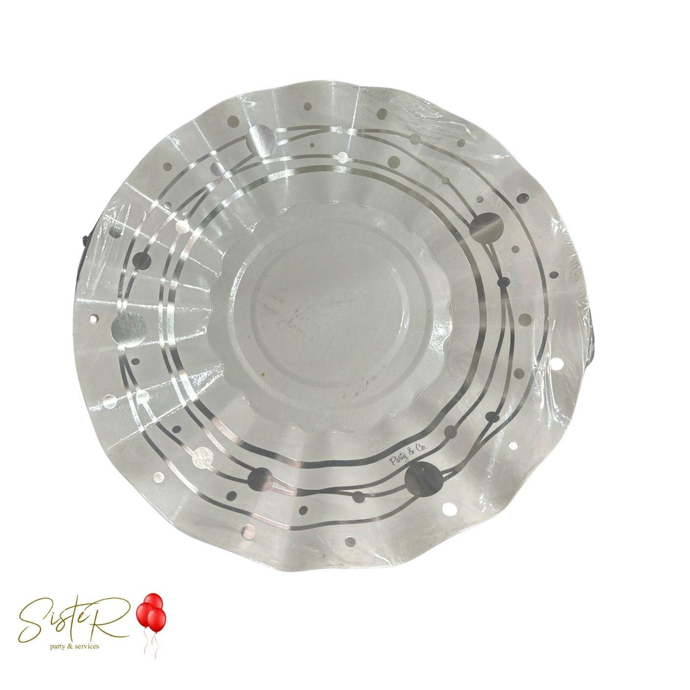 Piatti Galaxy Argento - 27 cm, 8 pezzi