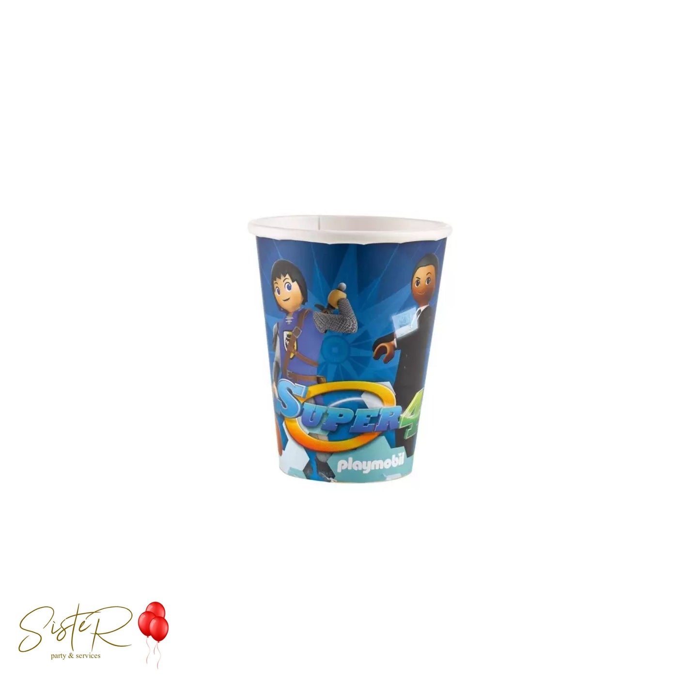 Bicchieri di Carta Playmobil Super 4