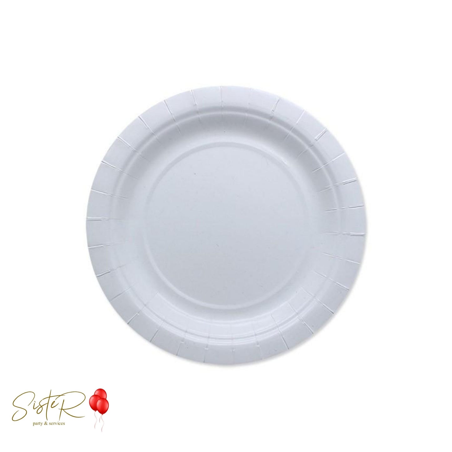 Piatti Bianchi in Carta - 23 cm, 20 pezzi