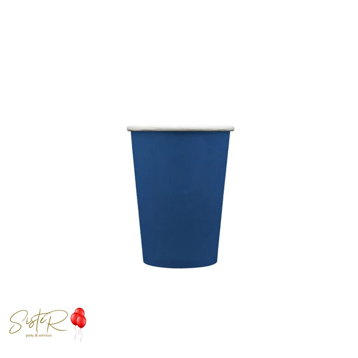 Bicchieri in Carta Blu Navy 250 cc – 15 Pezzi | Monocolore