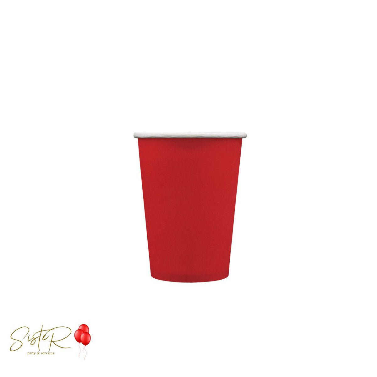 Bicchieri Carta Rosso Scuro 250 cc – 15 Pezzi
