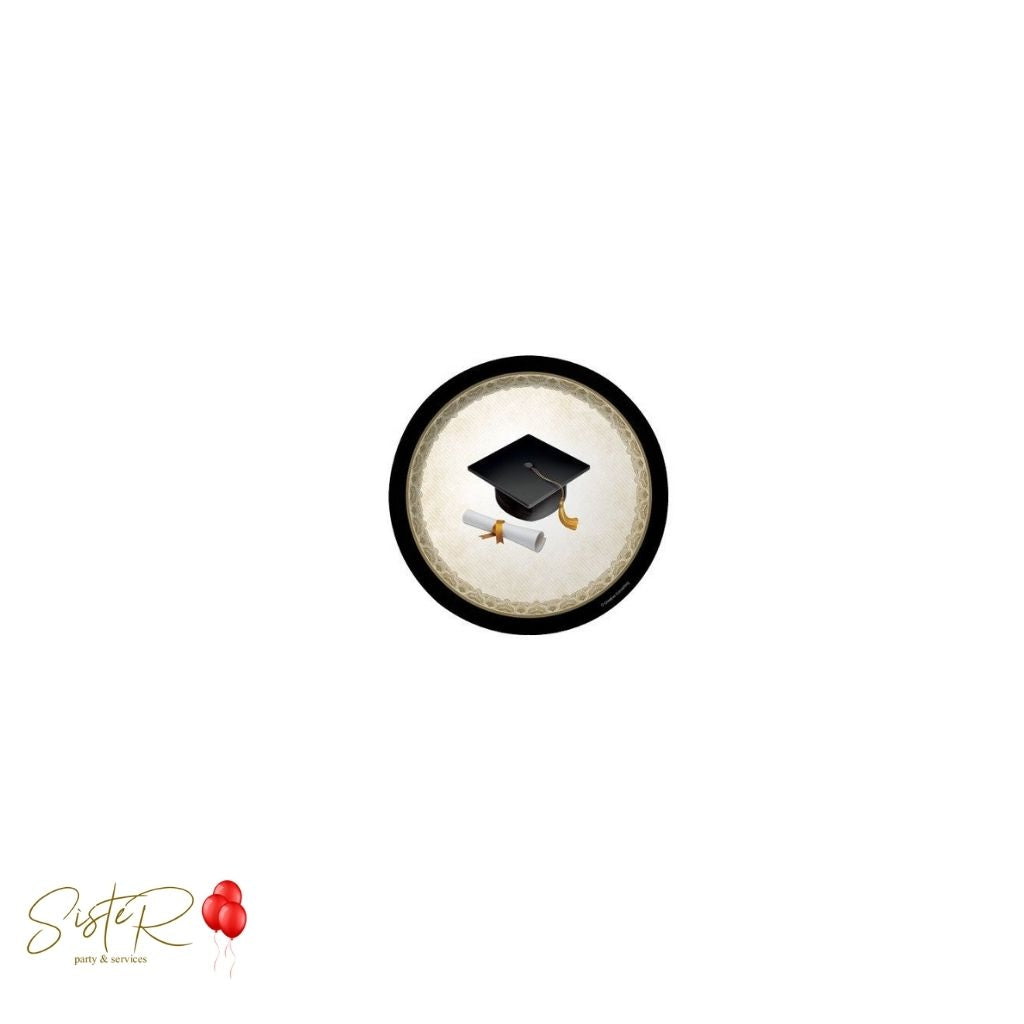 Piatti da Dessert Laurea "Cap & Gown"