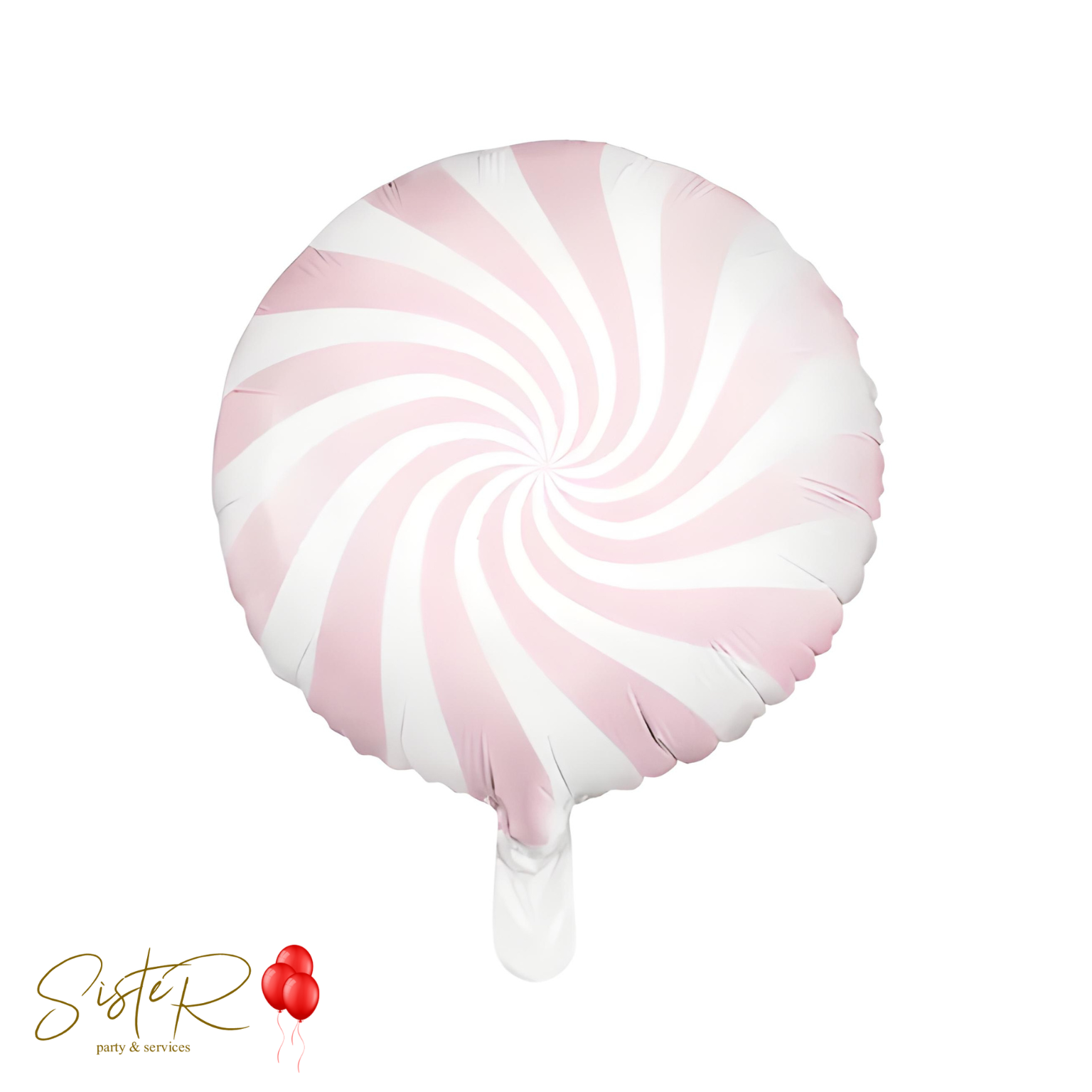 Palloncino Foil A Forma Di Prisma Rosa '1st Birthday' 45 Cm - Con Orsetto - Per Primo Compleanno Bambina