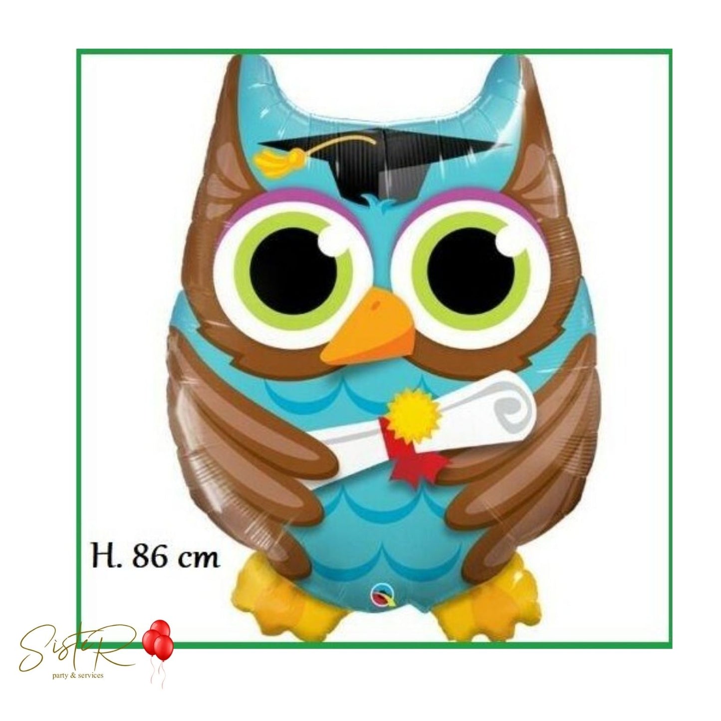 Palloncino Laurea Gufo Laureato