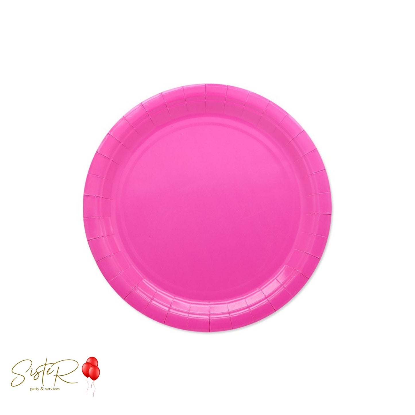 Piattini Fucsia Biodegradabili e Riciclabili (Confezione da 25)