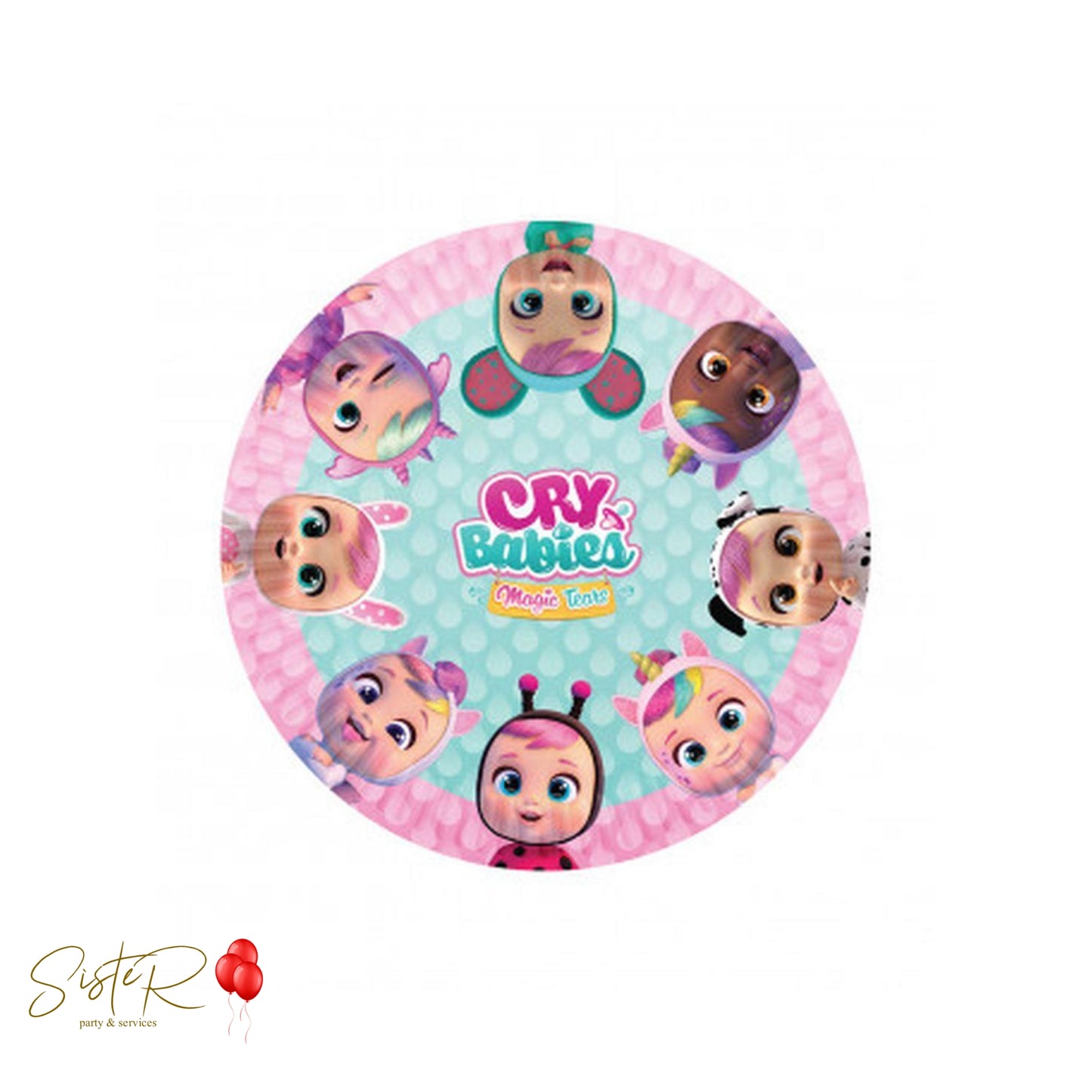 Piatti di Carta Cry Babies 23cm - 8 pz