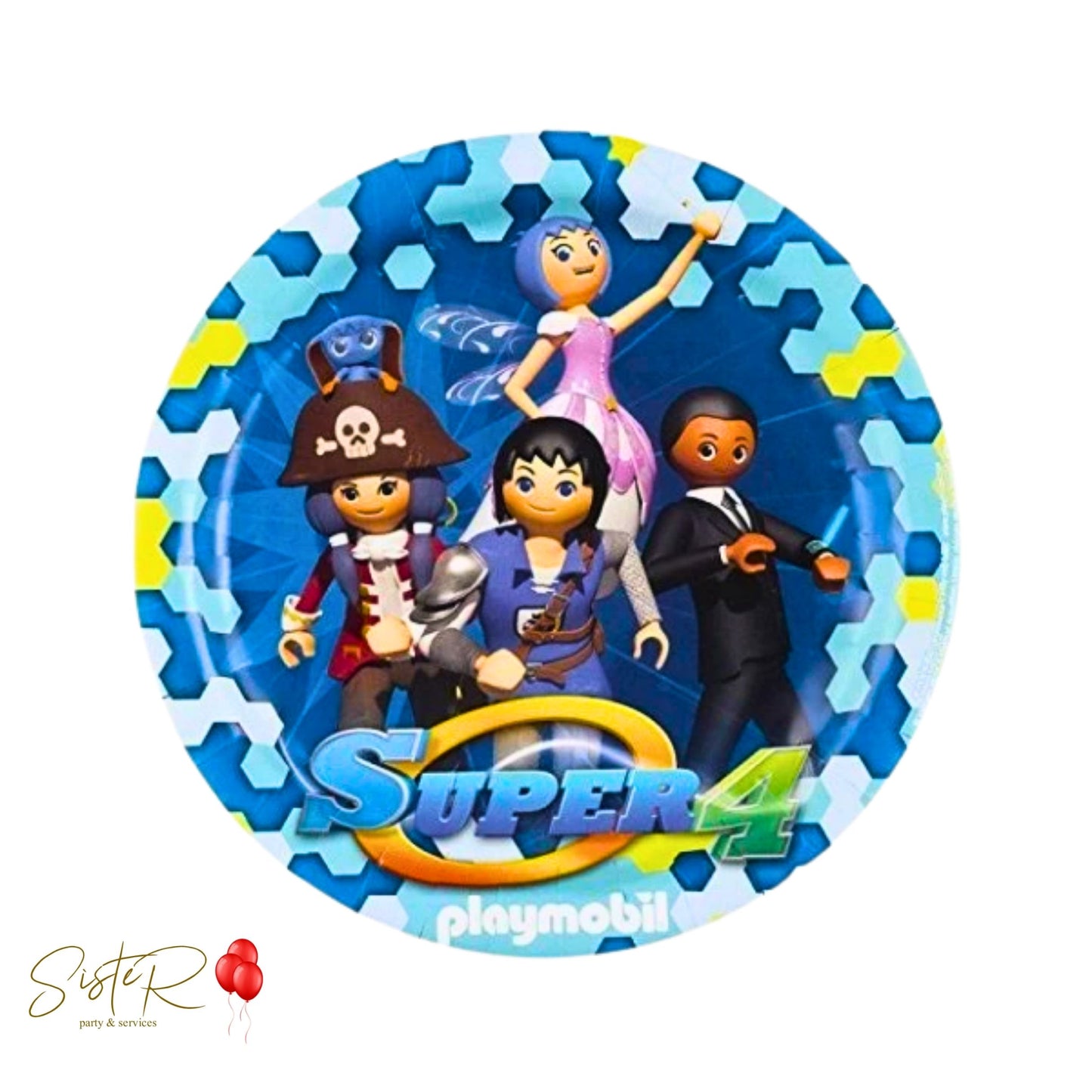 Piatti di Carta Playmobil Super 4