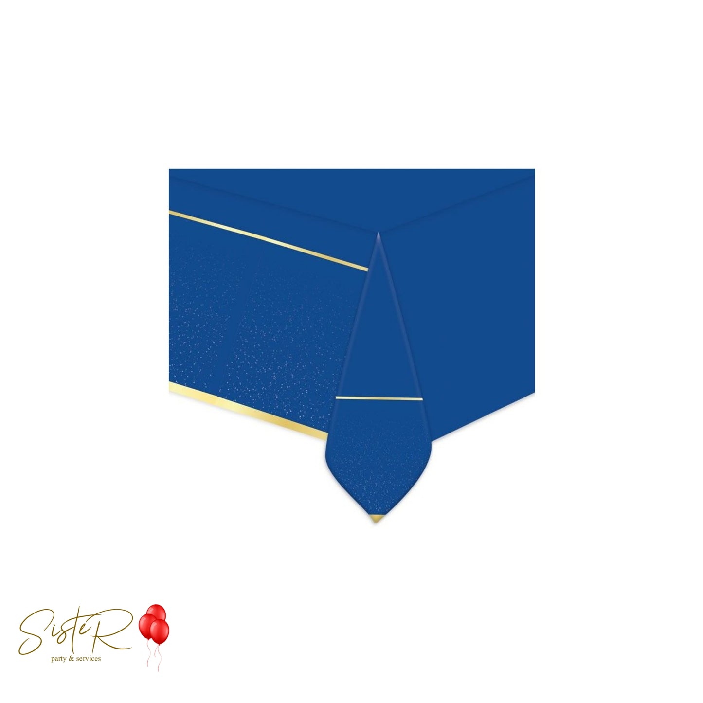 Tovaglia in Plastica Blue & Gold