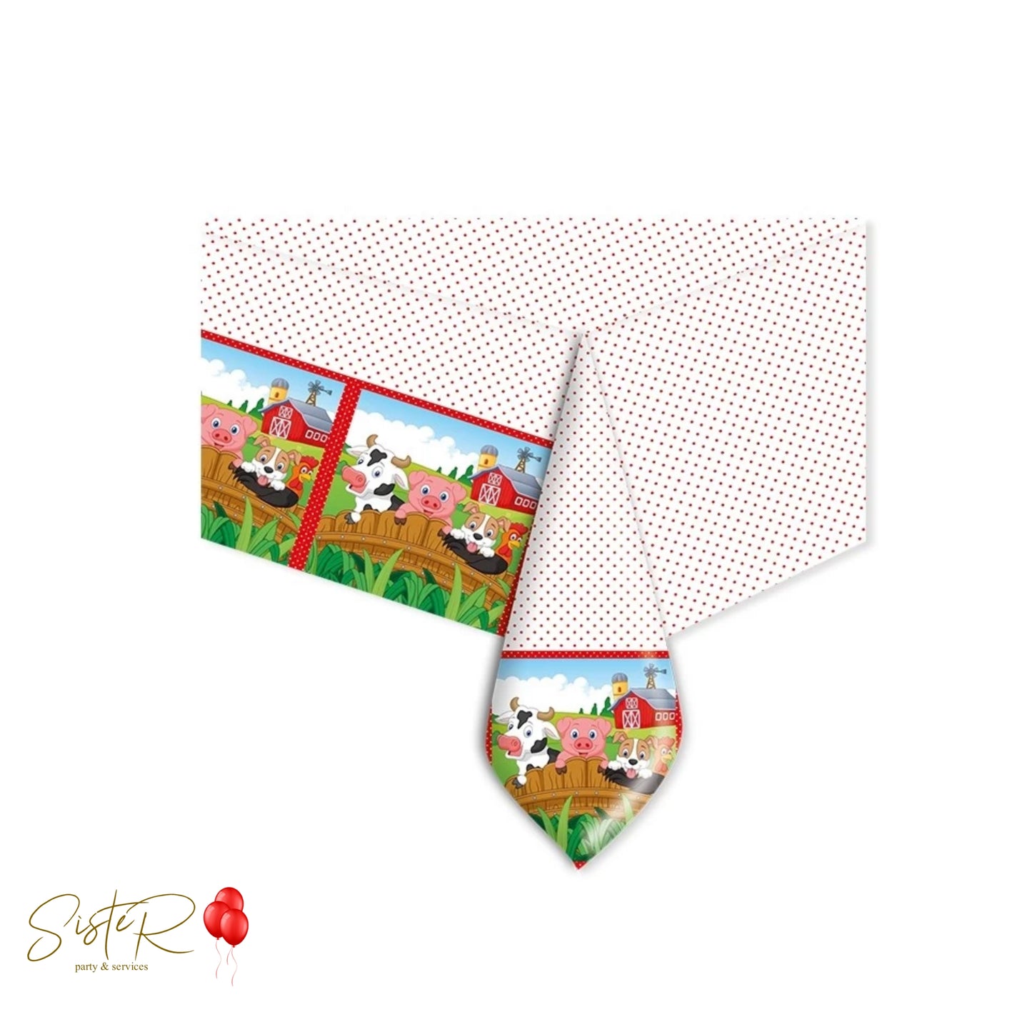 Tovaglia in plastica a tema fattoria