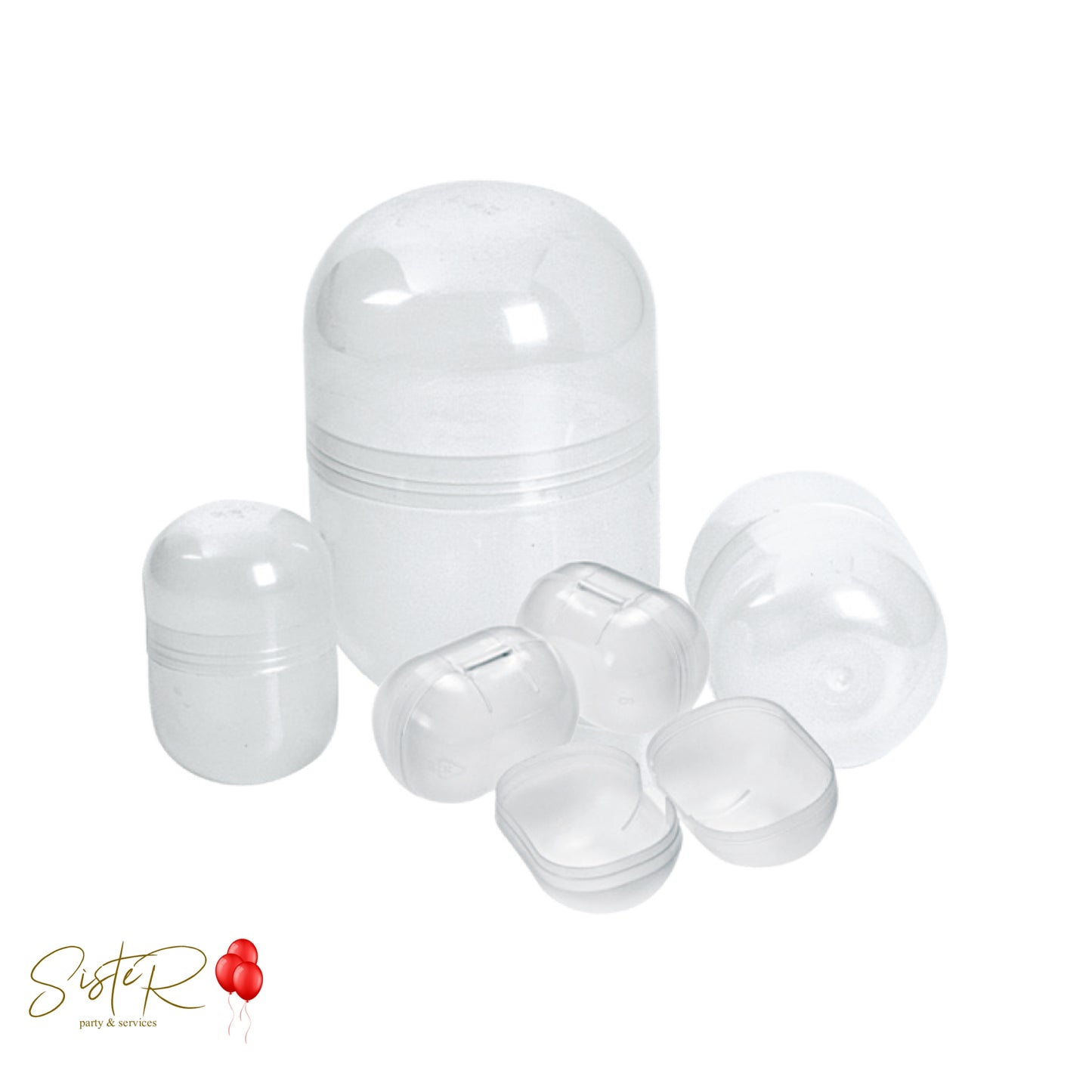 Bussolotti in Plastica per Sorprese Uova di Pasqua - 10pz