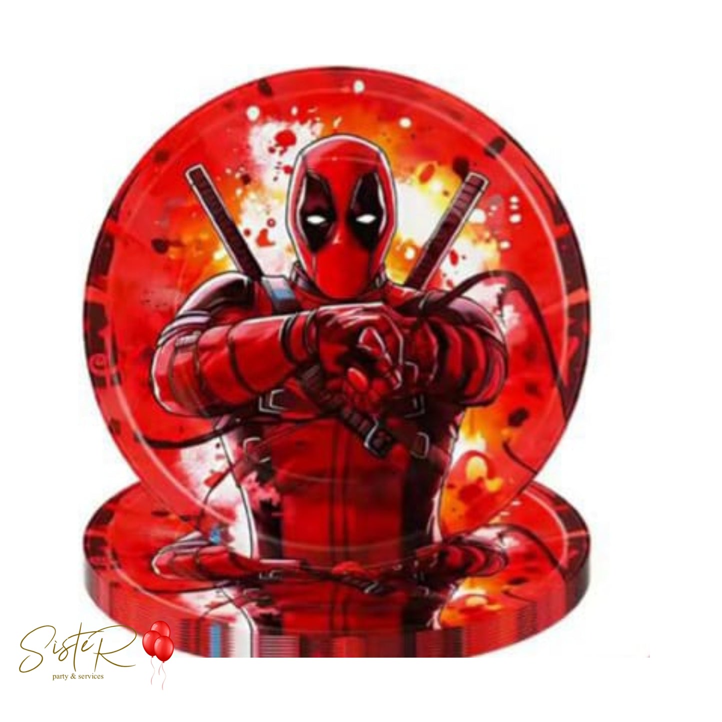 Piatti di Carta Deadpool