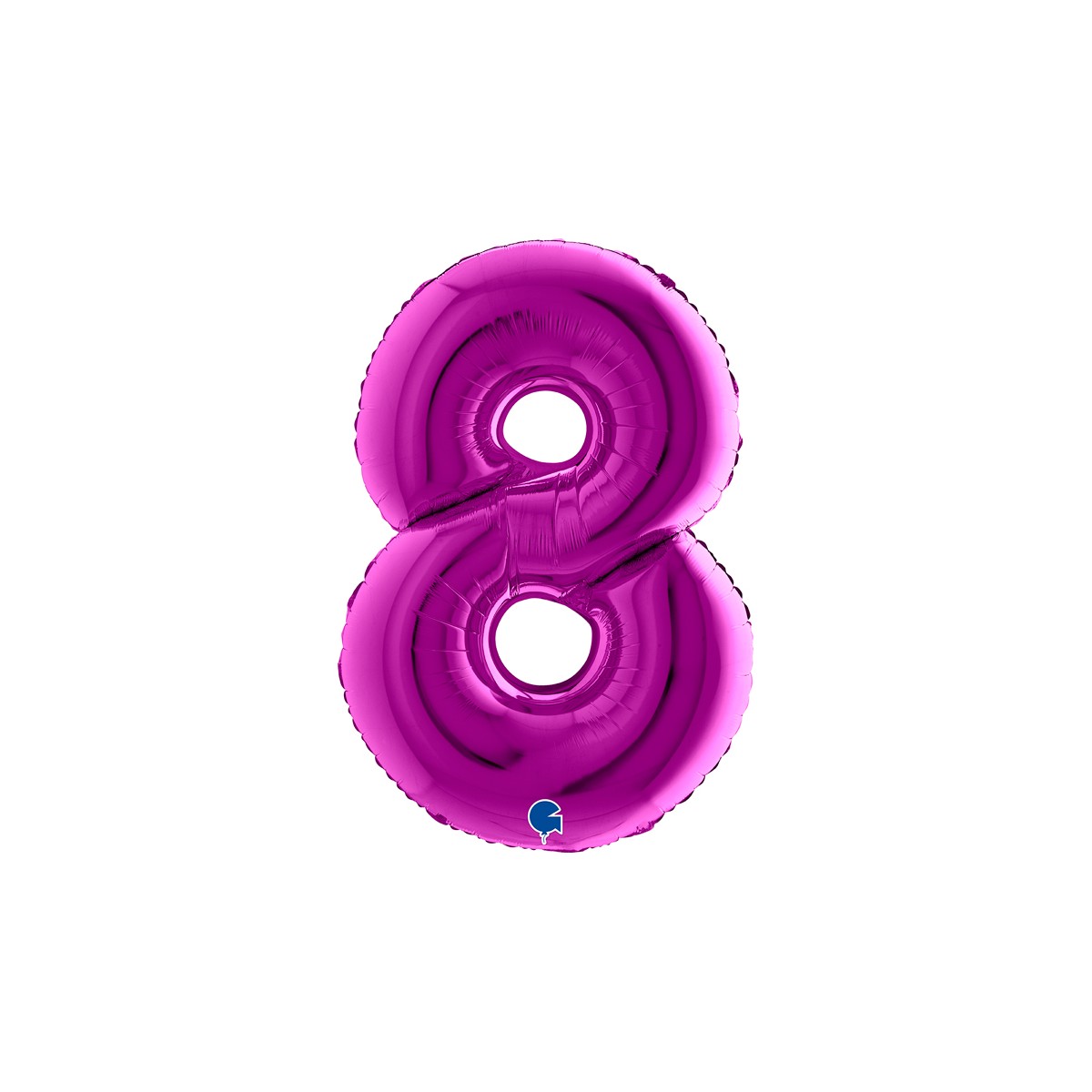 Palloncino In Foil viola 102Cm a Numero