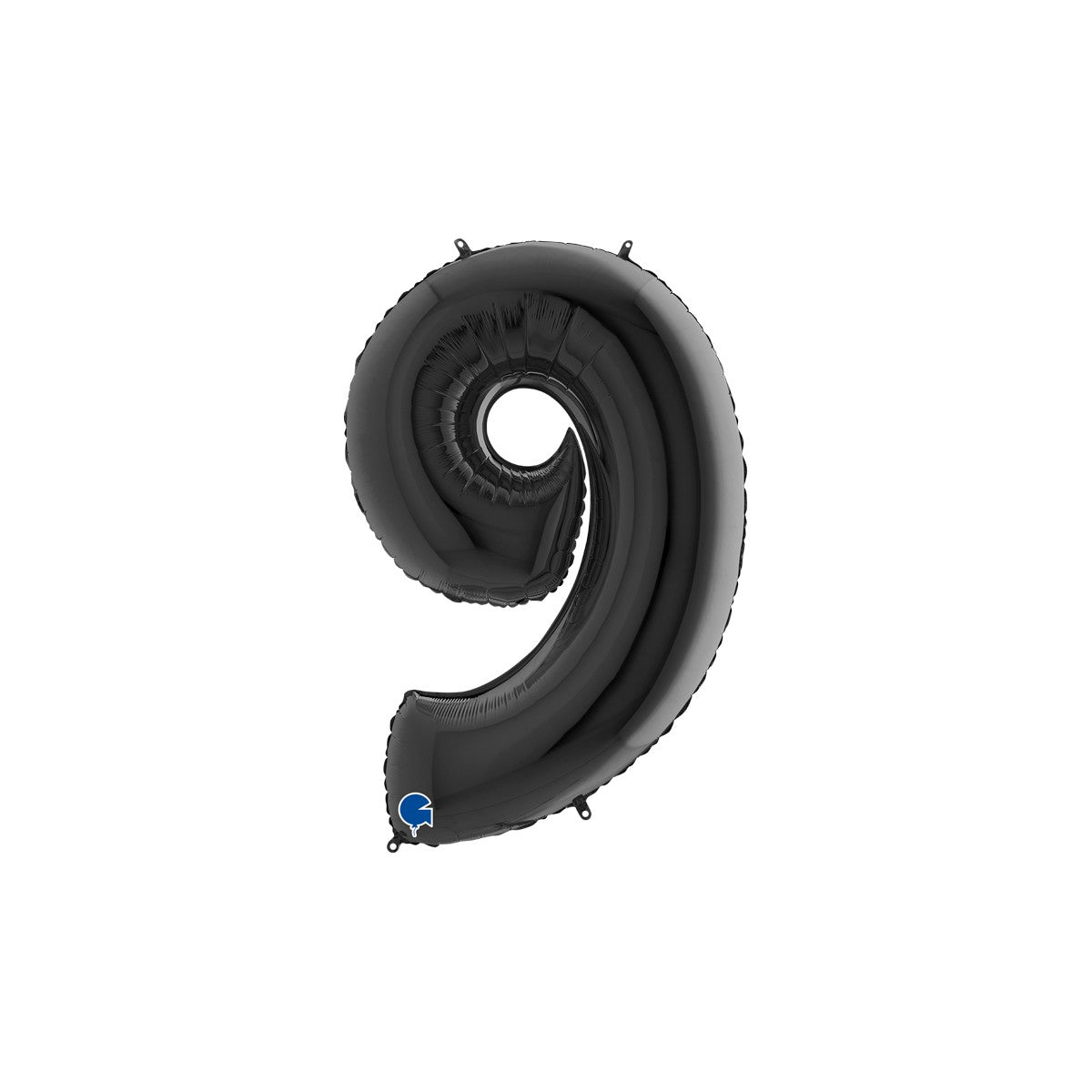 Palloncino In Foil nero 102Cm a Numero