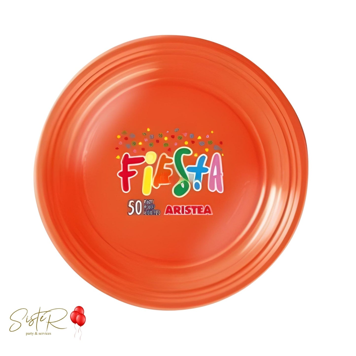 Piattini Dessert Arancione - 18 cm, 50 pz