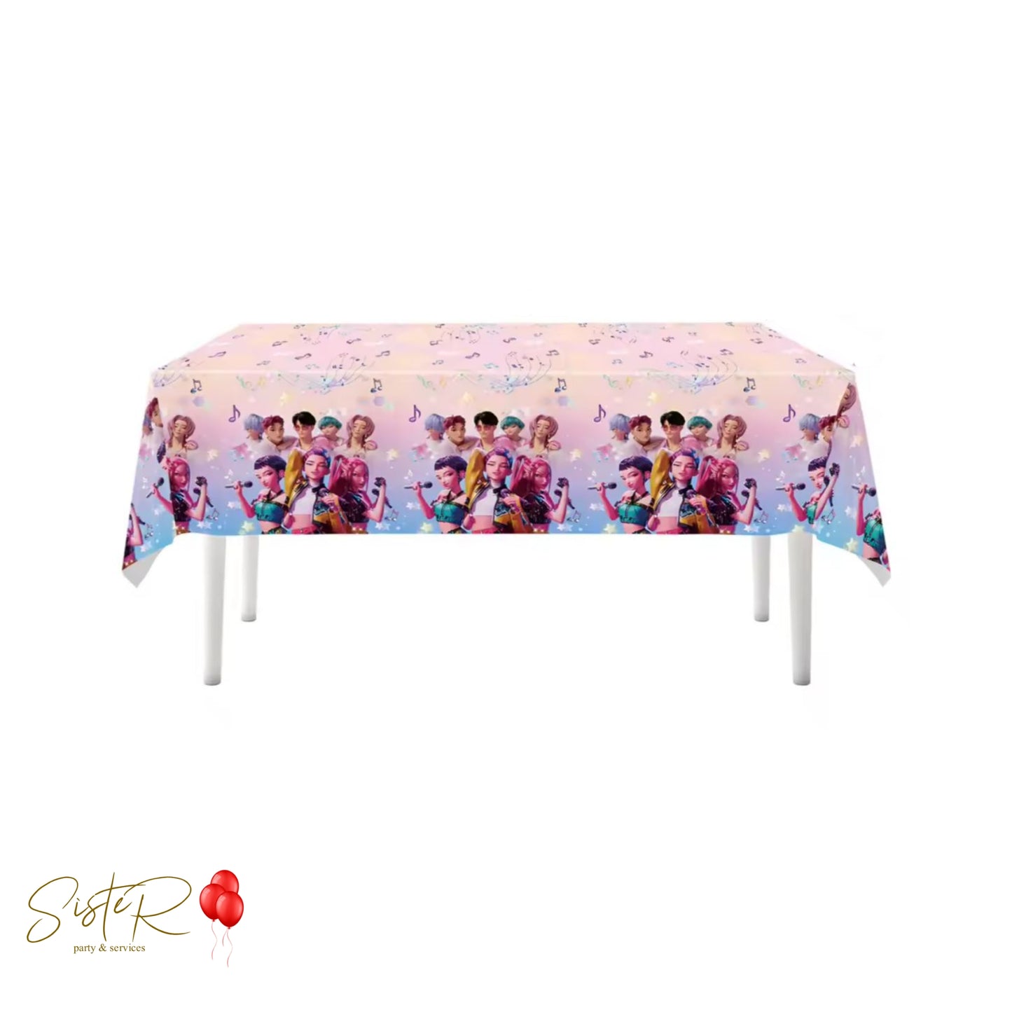 Tovaglia in Plastica K-Pop Demon Hunters - 108x180cm