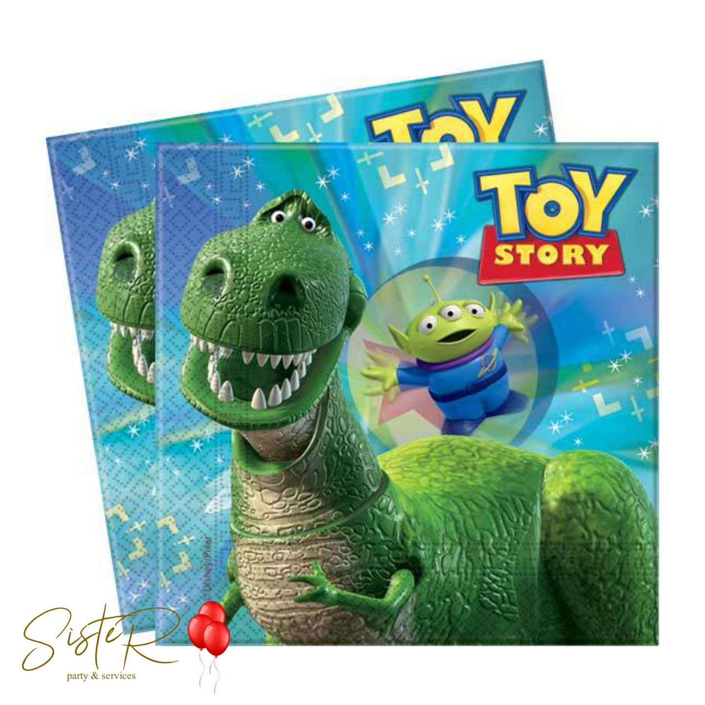 20 Tovaglioli di carta Toy Story Partysaurus 33x33cm