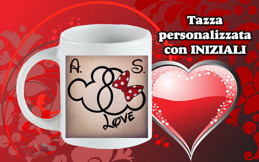 Tazza San Valentino con foto e nomi