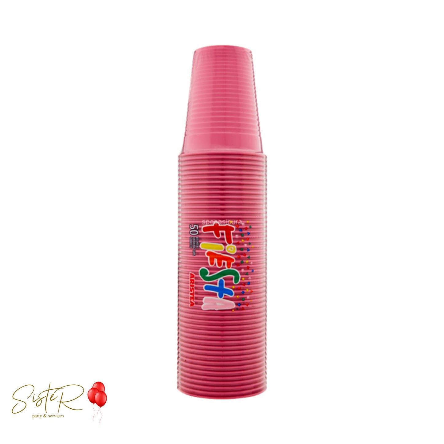 50 Bicchieri Fucsia 200cc FIESTA: Un Tocco di Allegria per la Tua Festa!