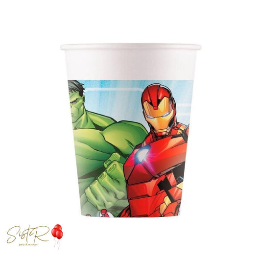 Bicchieri Avengers 200 ml – 8 Pezzi in Carta