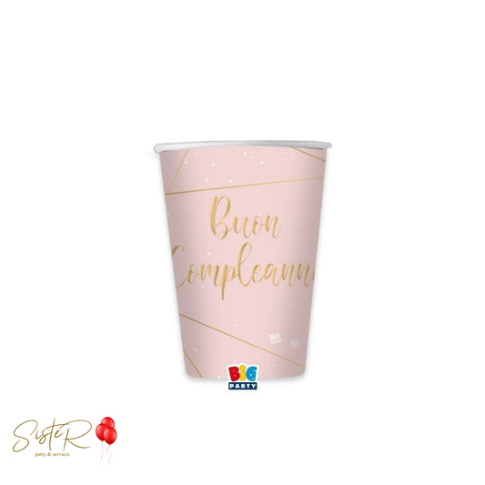 Bicchieri Buon Compleanno Rosé
