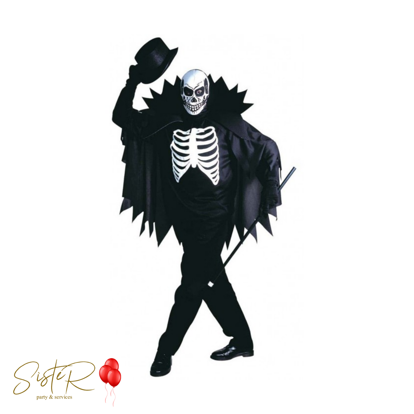 Casacca Scary Skeleton Taglia L