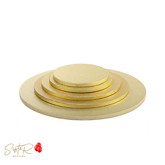 Cake Board Tondo Oro spessore 1,2cm