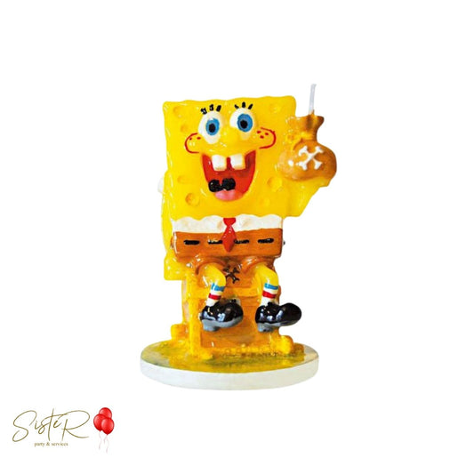 Candela per Torta Spongebob - 8 cm