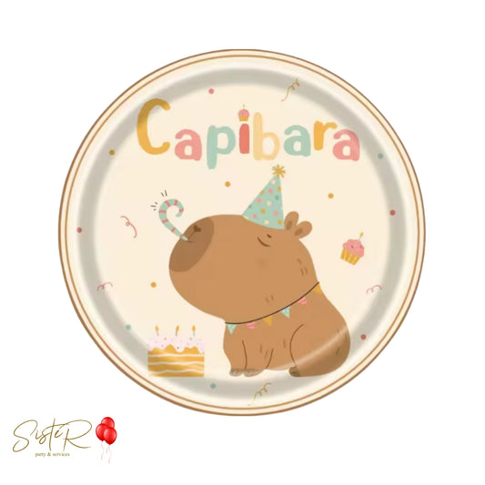 Piatti Capibara 18 cm – Confezione da 10 pezzi