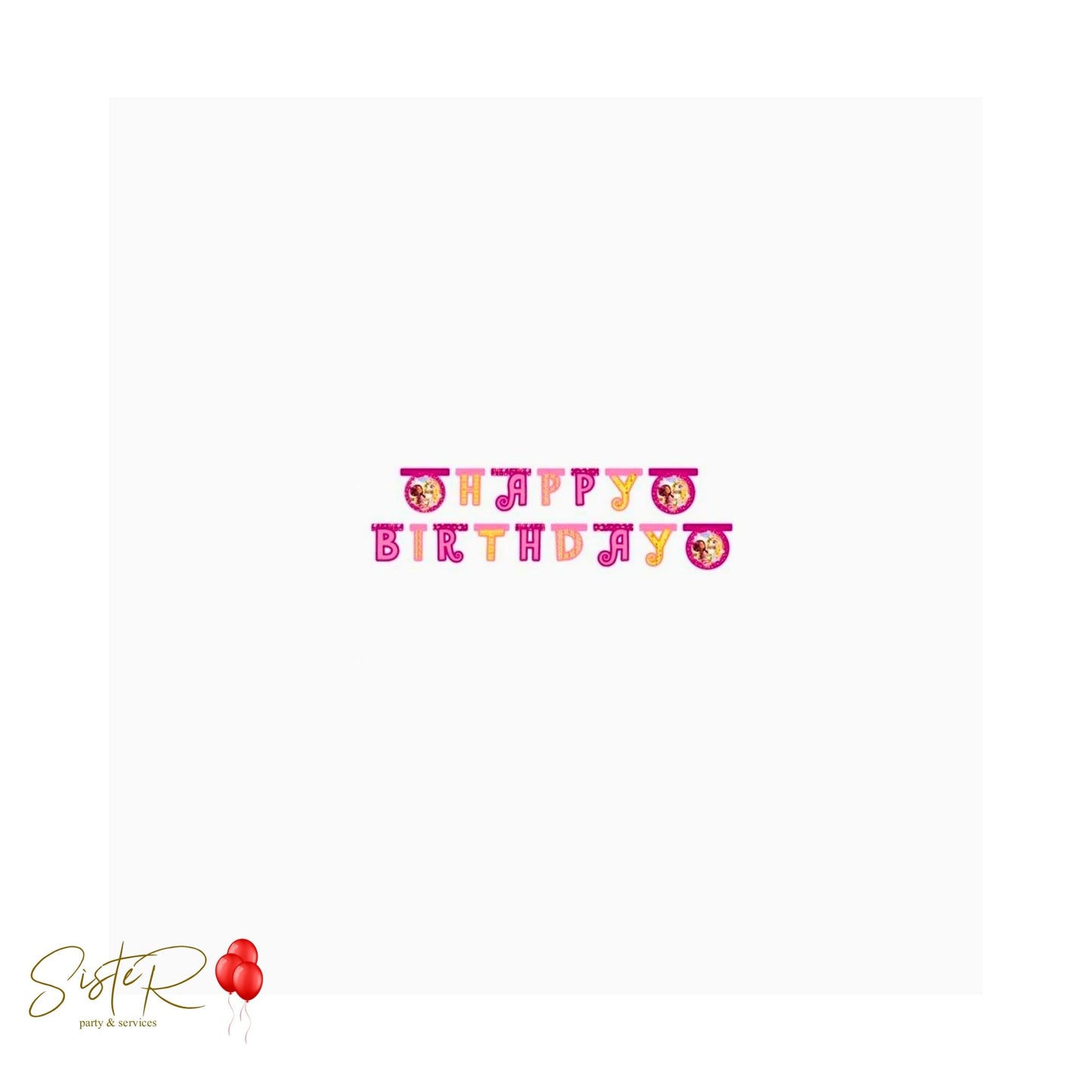 Festone Carta Happy Bday Mia & Me