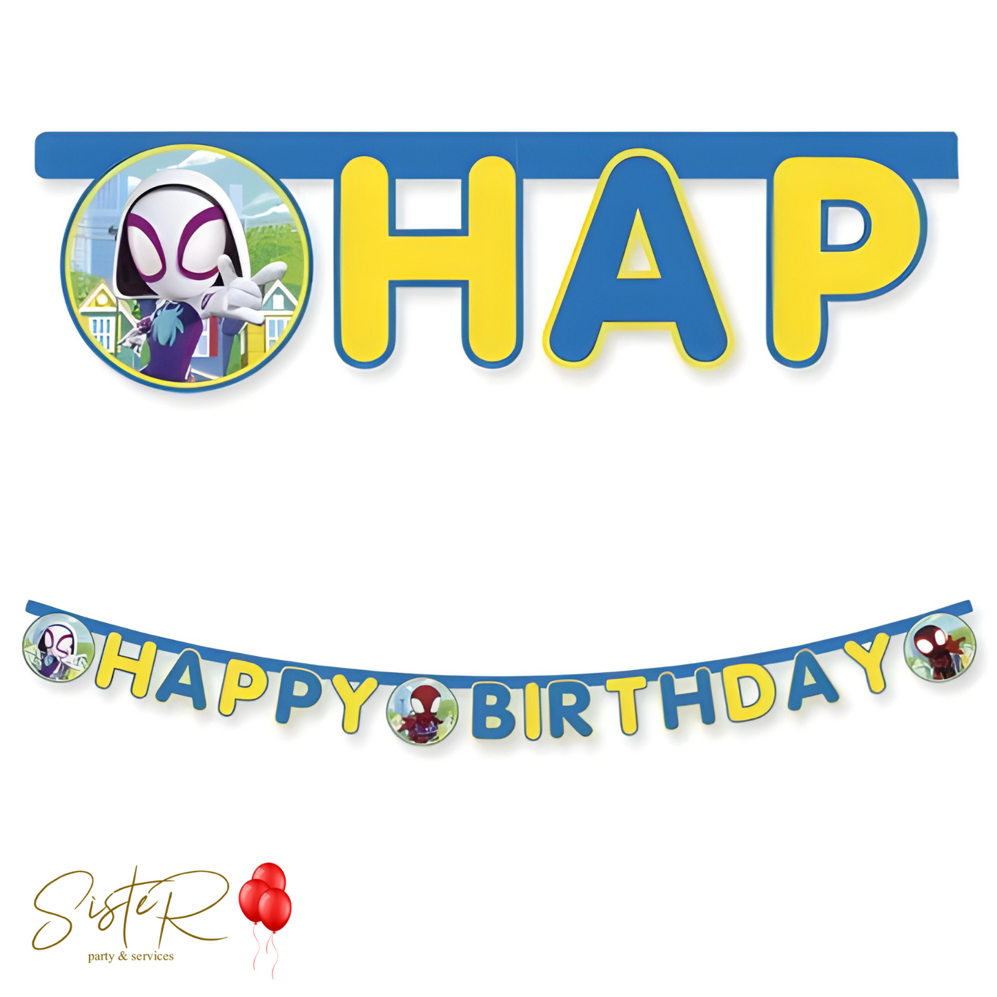 Festone Happy Birthday "Spidey & Friends"