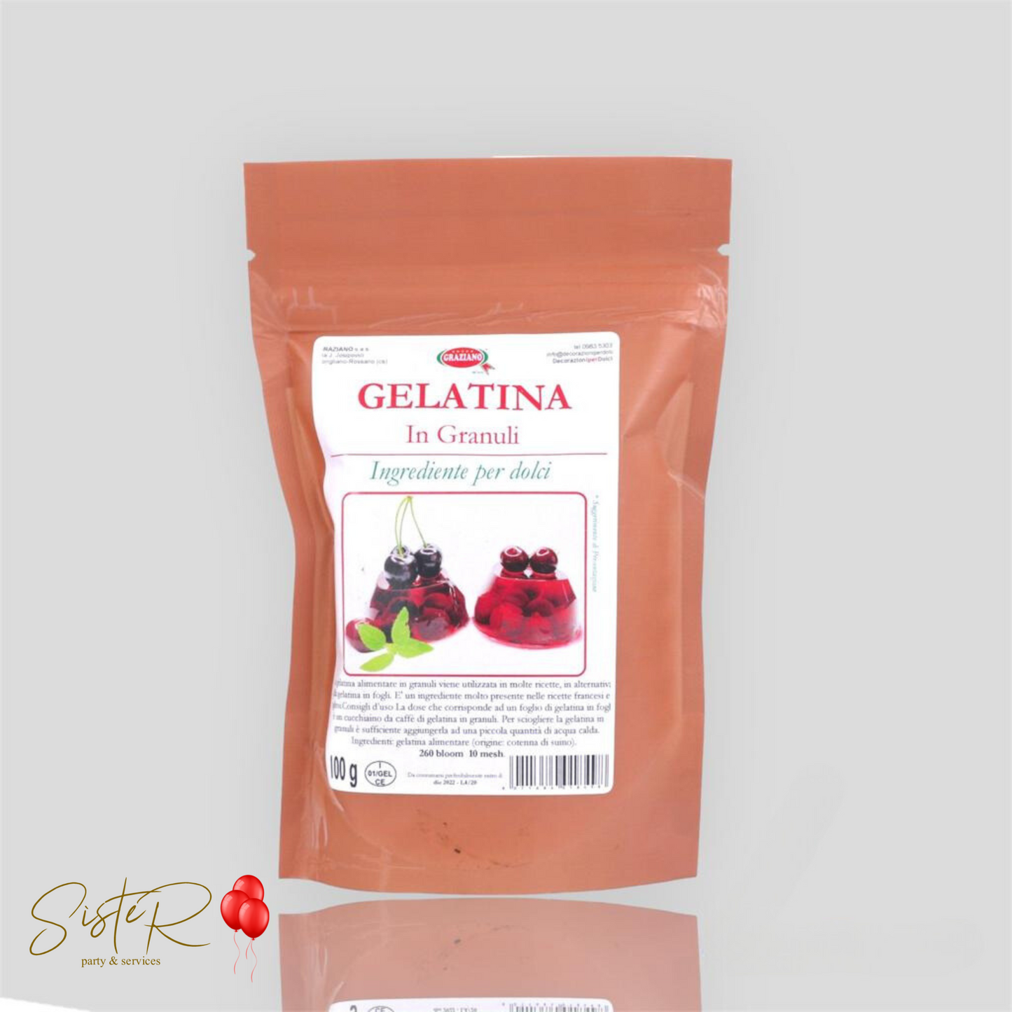 GELATINA ALIMENTARE IN GRANULI 100 G