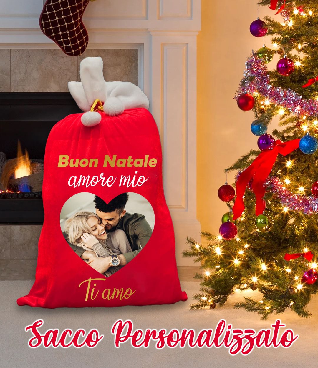 Sacchi di Natale personalizzati