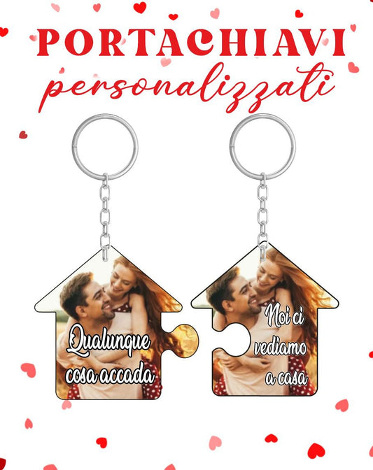 Coppia di portachiavi in plexiglass personalizzati: crea il tuo duo perfetto!