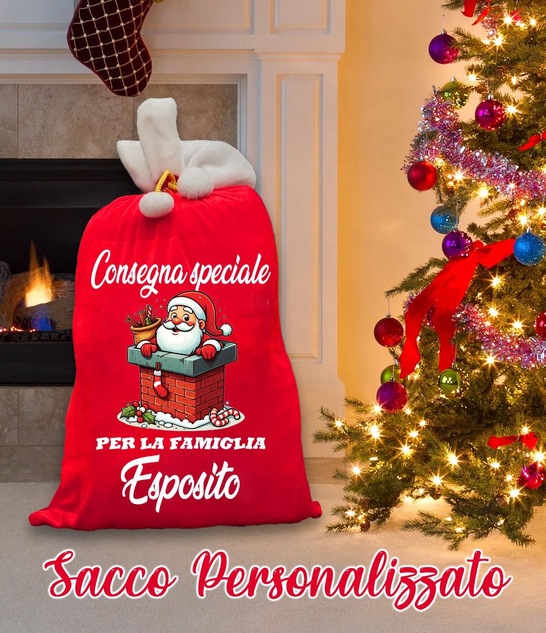 Sacchi di Natale personalizzati