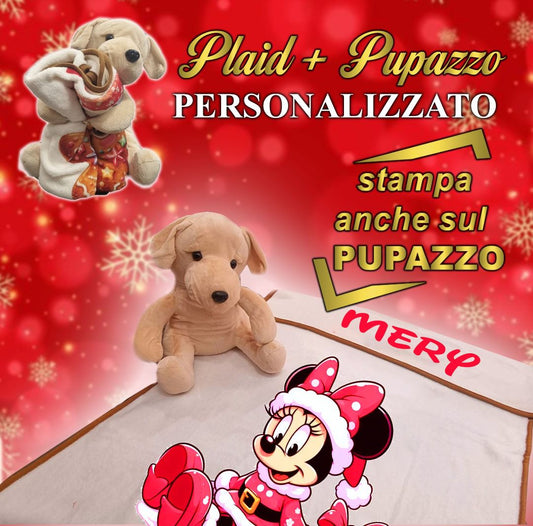 Natale in anticipo!  Plaid + pupazzo personalizzato