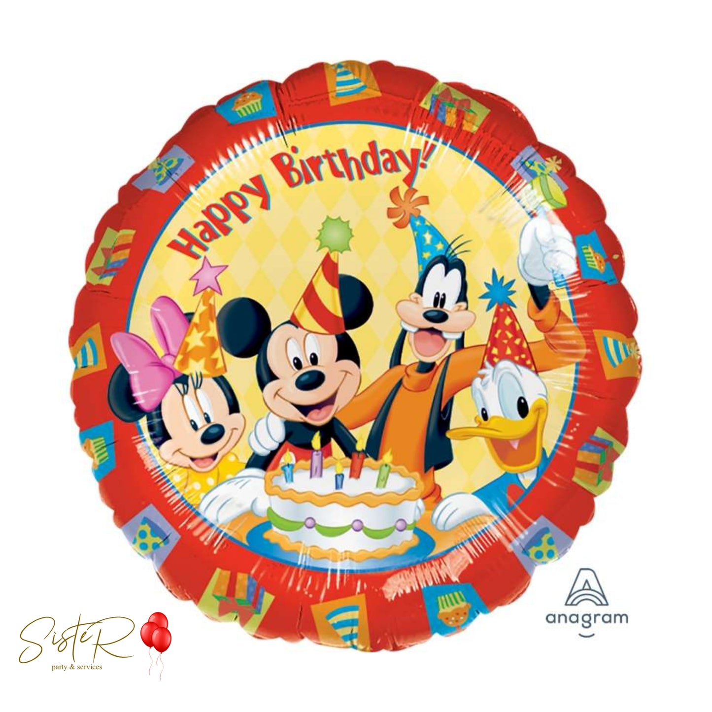 Palloncino Mylar Mickey Mouse - Compleanno