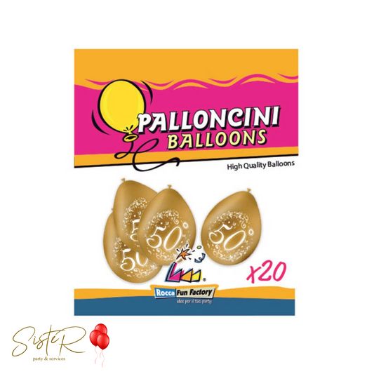 PALLONCINI 20PZ 50° ANNIVERSARIO