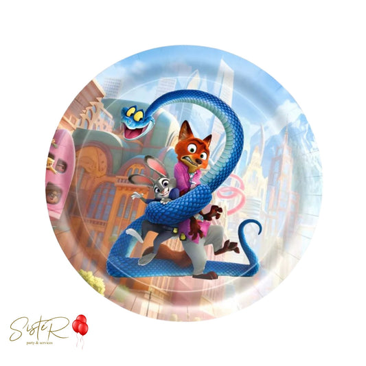 Piattini in Carta Zootropolis - 10 pz