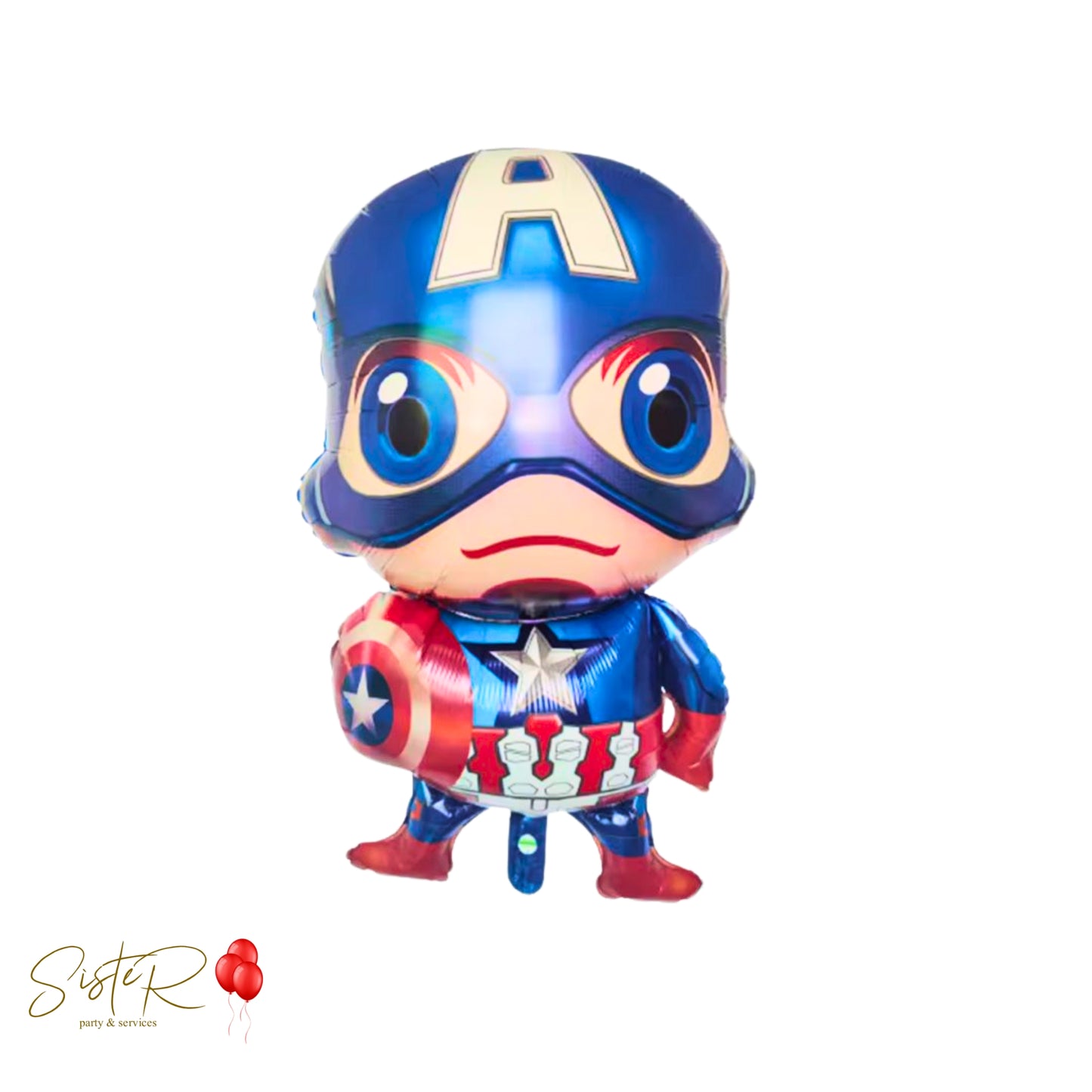 Palloncino Foil Sagomato Capitan America - 46x78cm