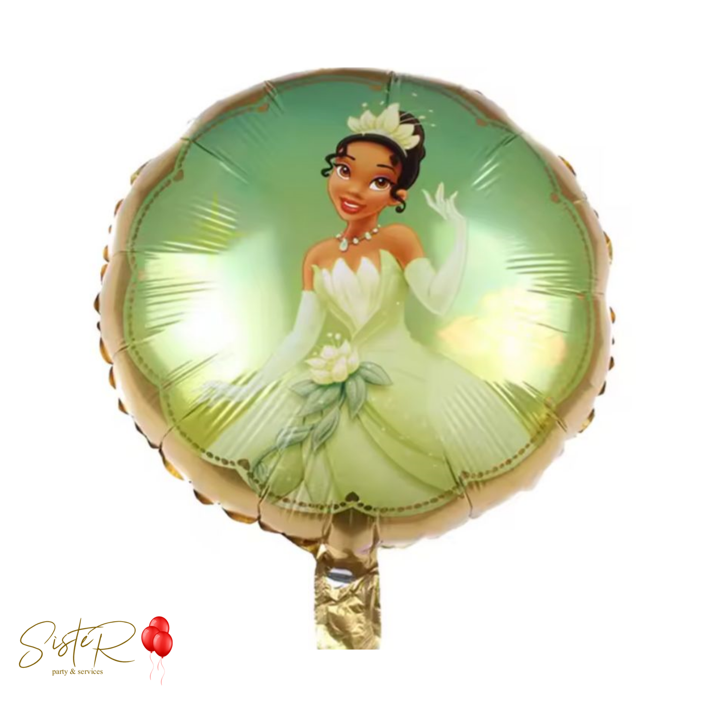 Palloncino Foil Tondo 18" Principessa Tiara e il Ranocchio