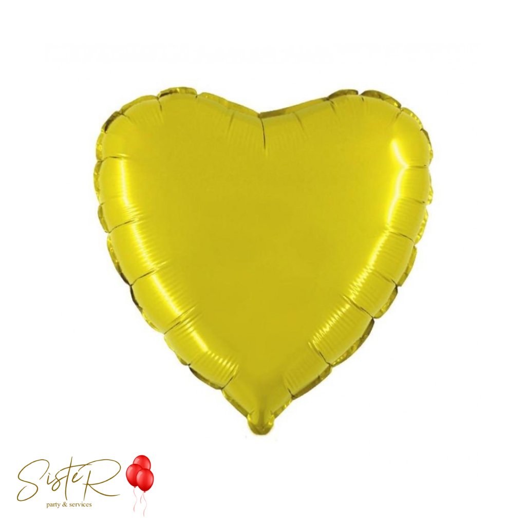 Palloncino Cuore Giallo 18"