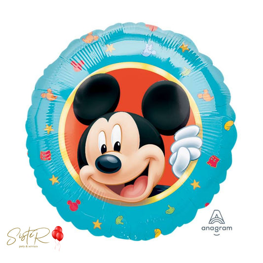 Palloncino Foil Mickey Mouse Azzurro