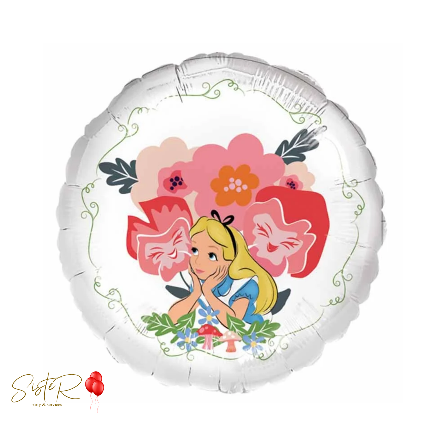 Palloncino Foil Alice nel Paese delle Meraviglie