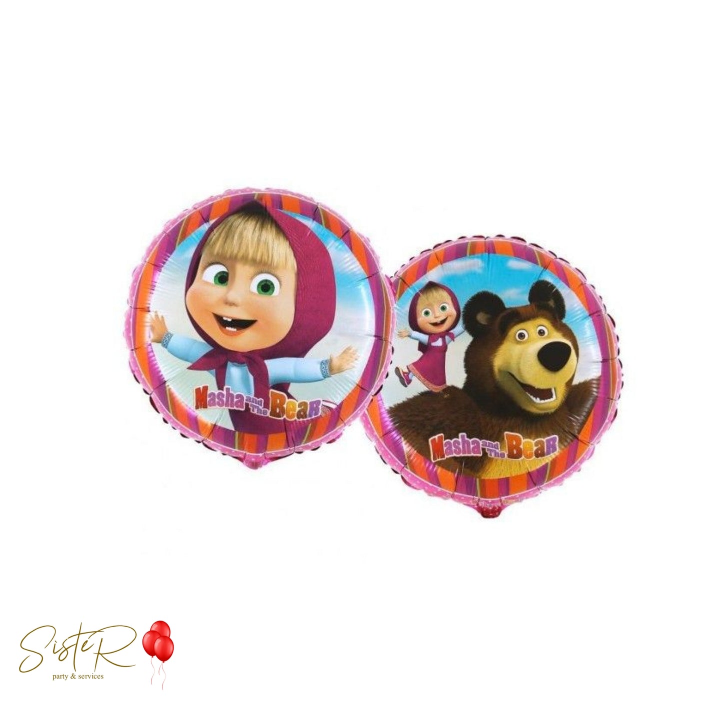 Palloncino Mylar Masha e Orso