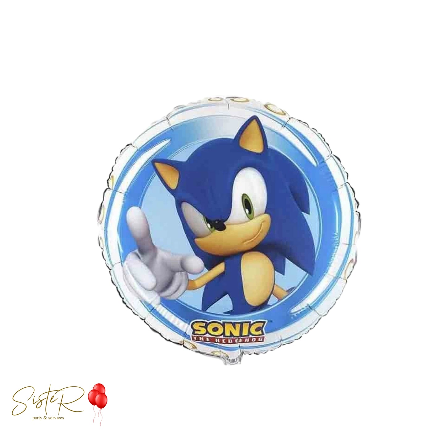 Palloncino Foil Tondo Sonic