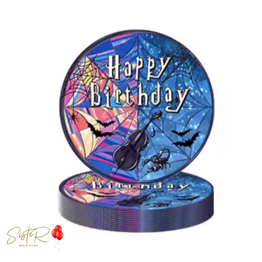 Piatti 23cm Mercoledì Addams - 10 pz