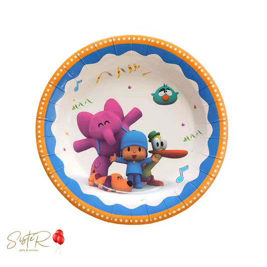 Piatti 23cm Pocoyo - Confezione da 6