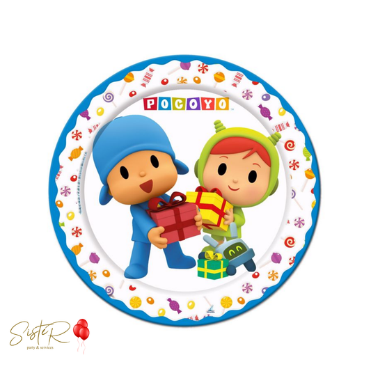 Piatti 23cm Pocoyo - 8 pz