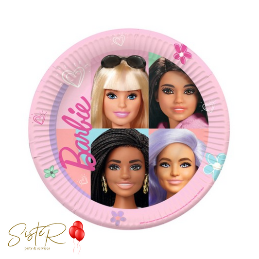 Piatto carta 23 cm Barbie Sweet Life 8 pz